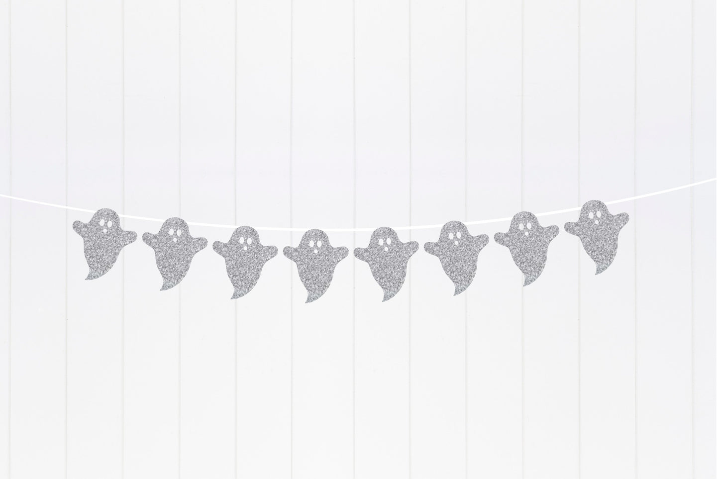 Ghost Banner - Silver Glitter