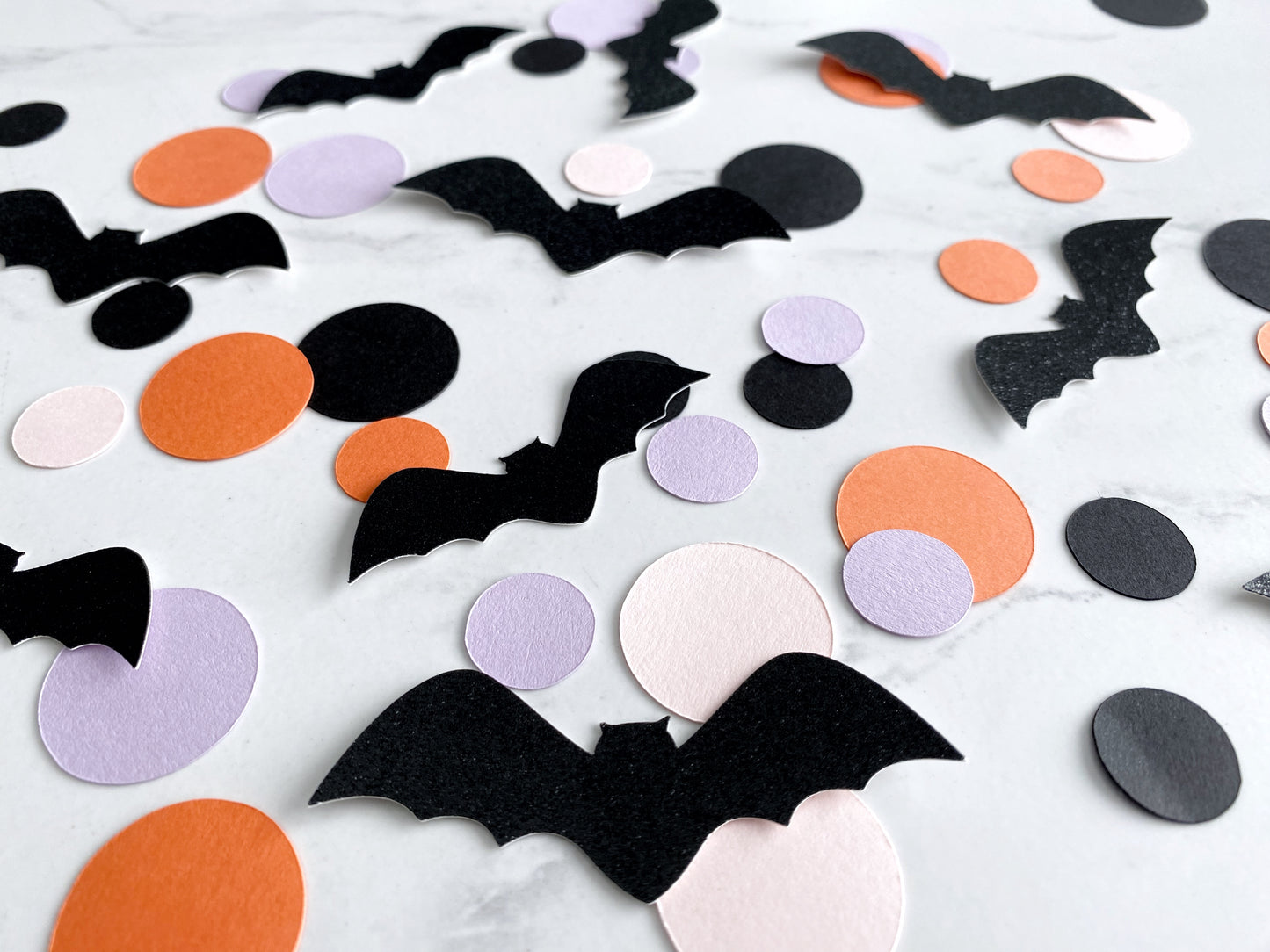 Bat Confetti With Circles