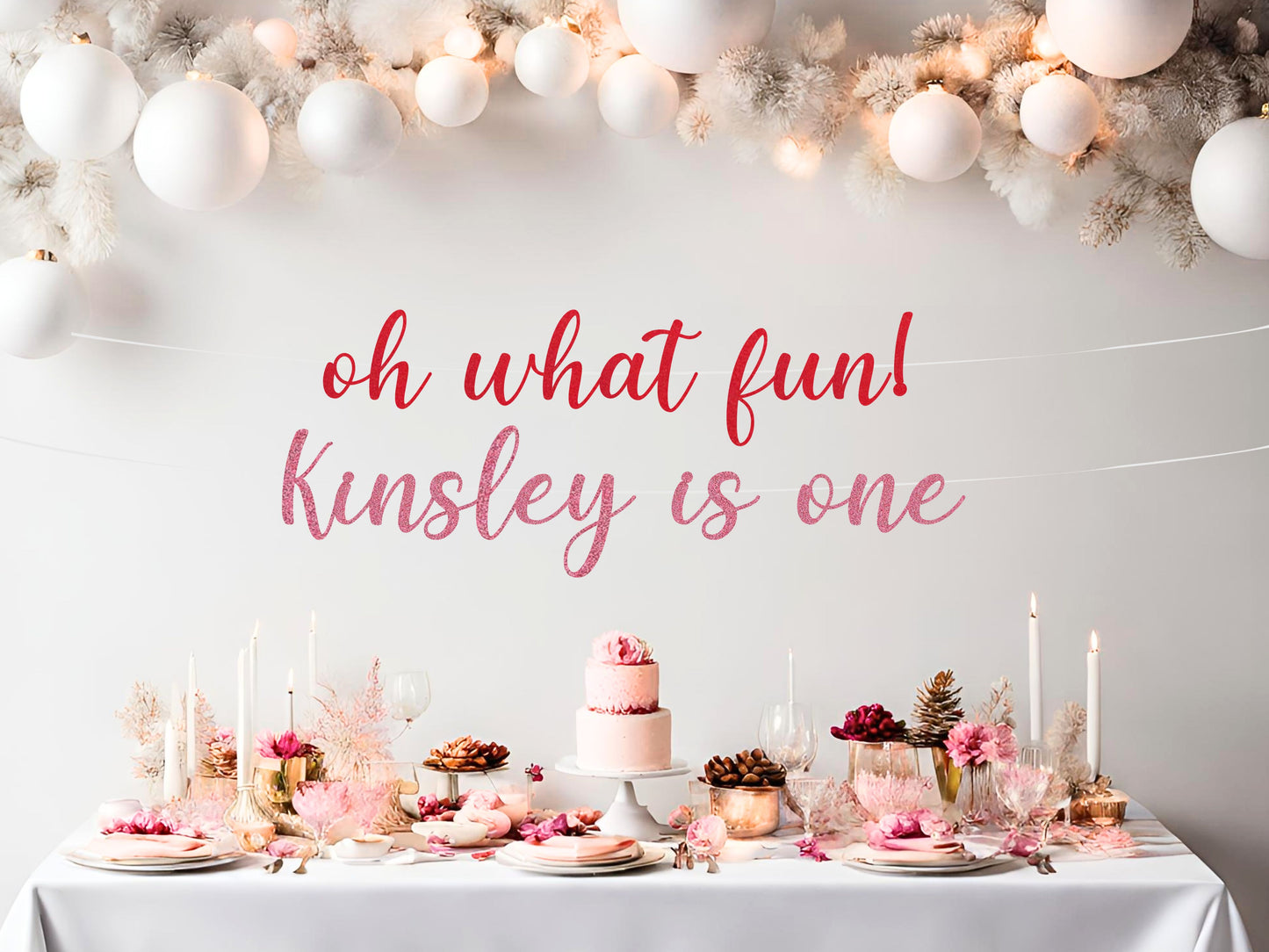 Oh What Fun Personalized Banner