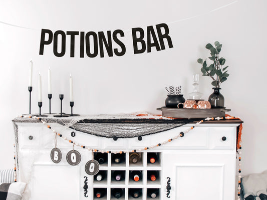 Potions Bar Halloween Banner