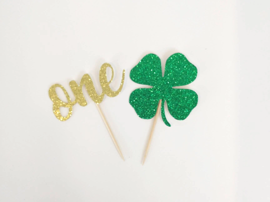 Lucky One Cupcake Toppers