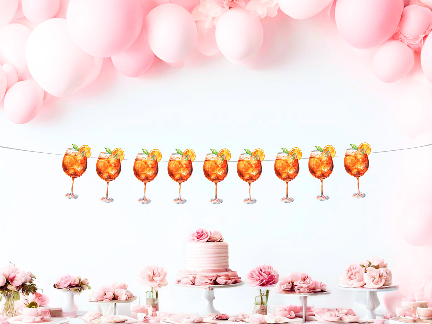 Aperol Spritz Banner, Spritz Theme Party Decor