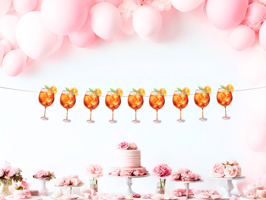 Aperol Spritz Banner, Spritz Theme Party Decor