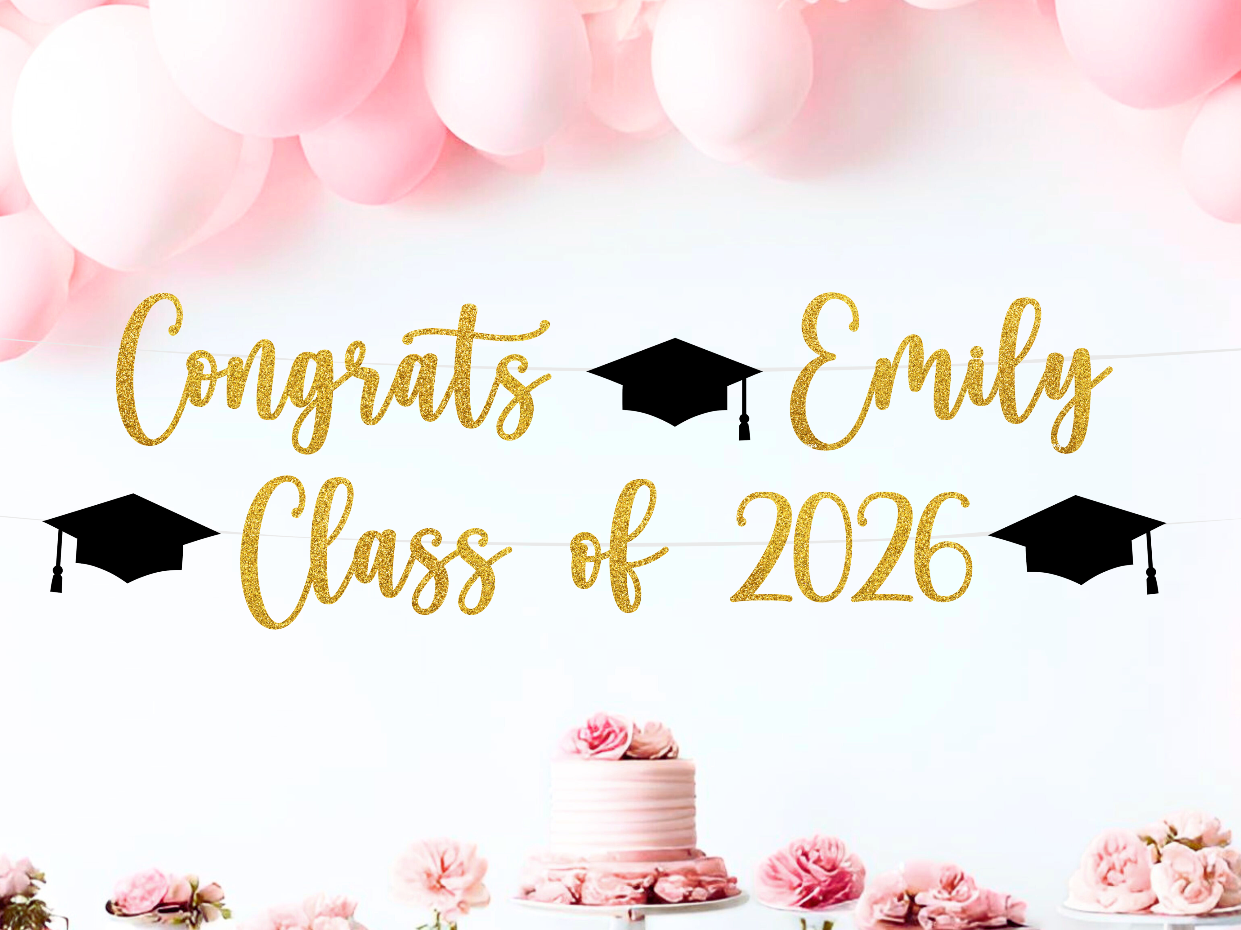 Personalized Graduation Banner Bundle – The Confetti Mixer