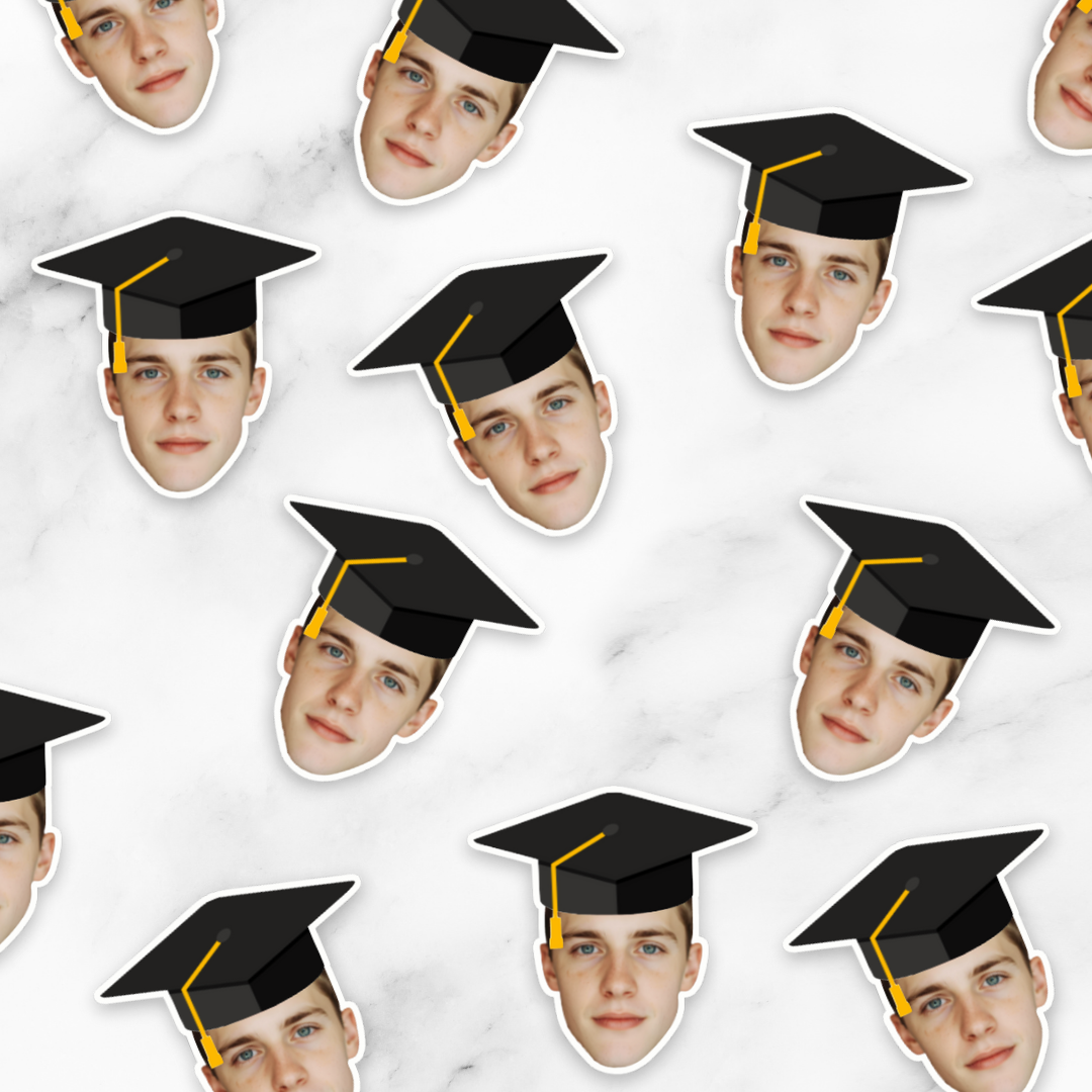 Graduation Face Confetti, Photo Grad Party Decorations