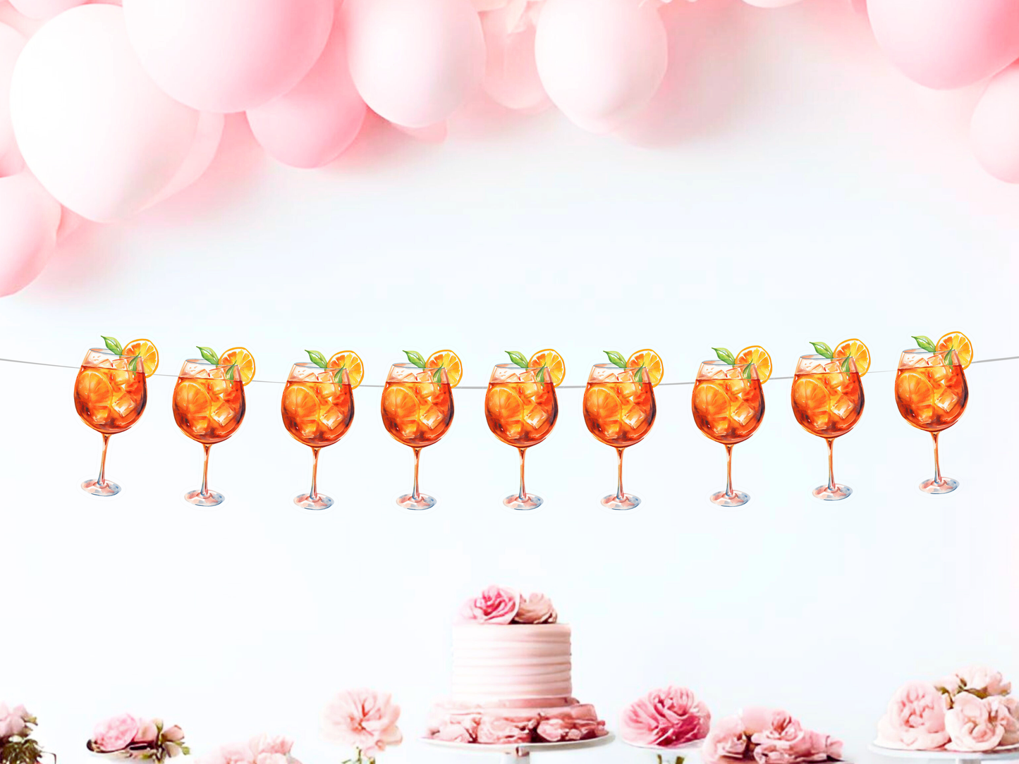 Aperol Spritz Banner, Spritz Theme Party Decor