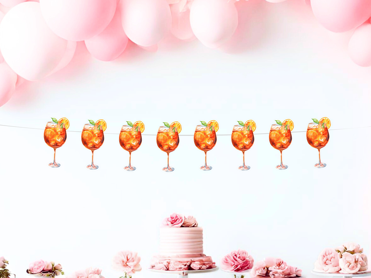Aperol Spritz Banner, Spritz Theme Party Decor