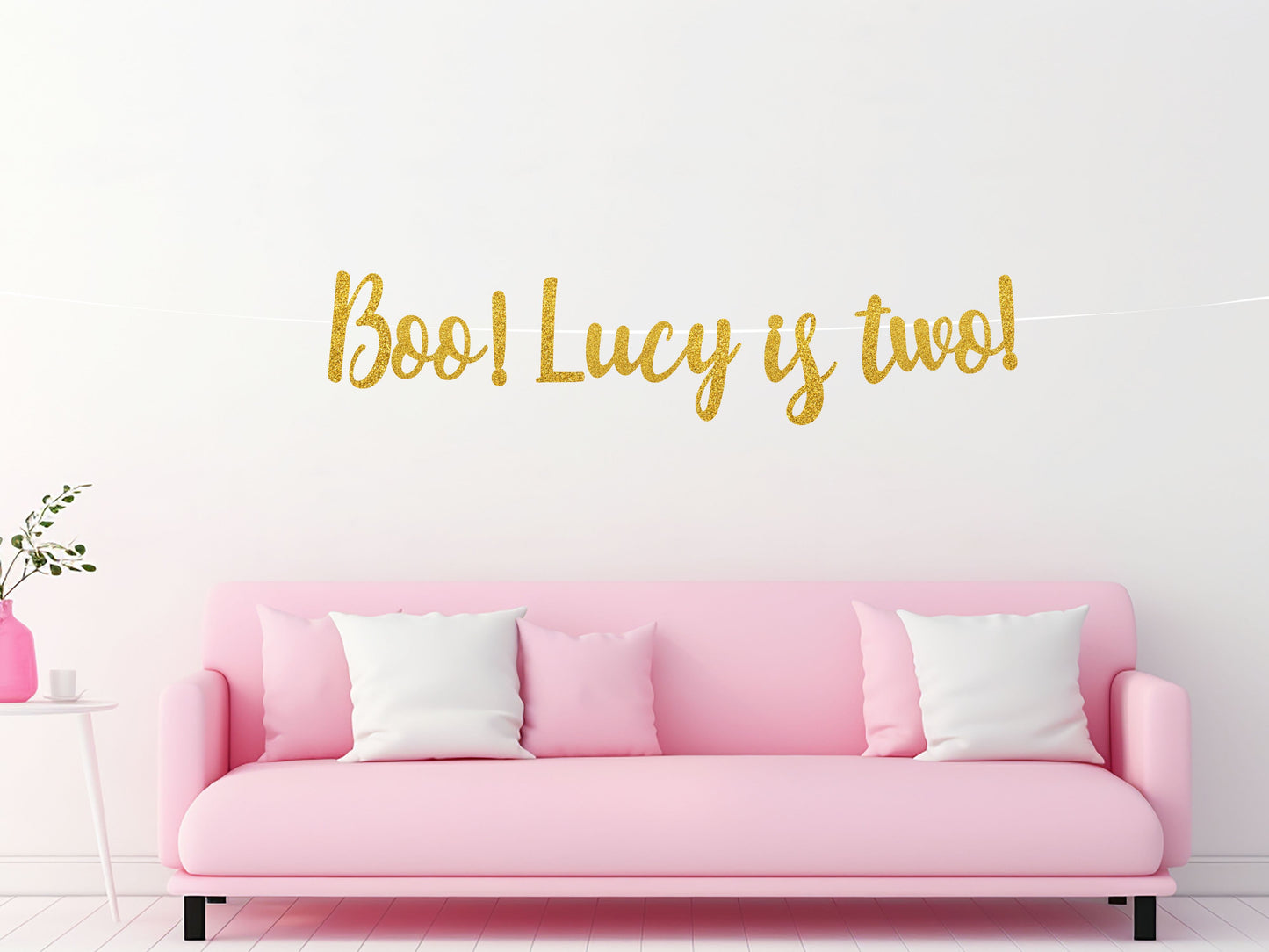 Boo! I'm Two! Gold Banner