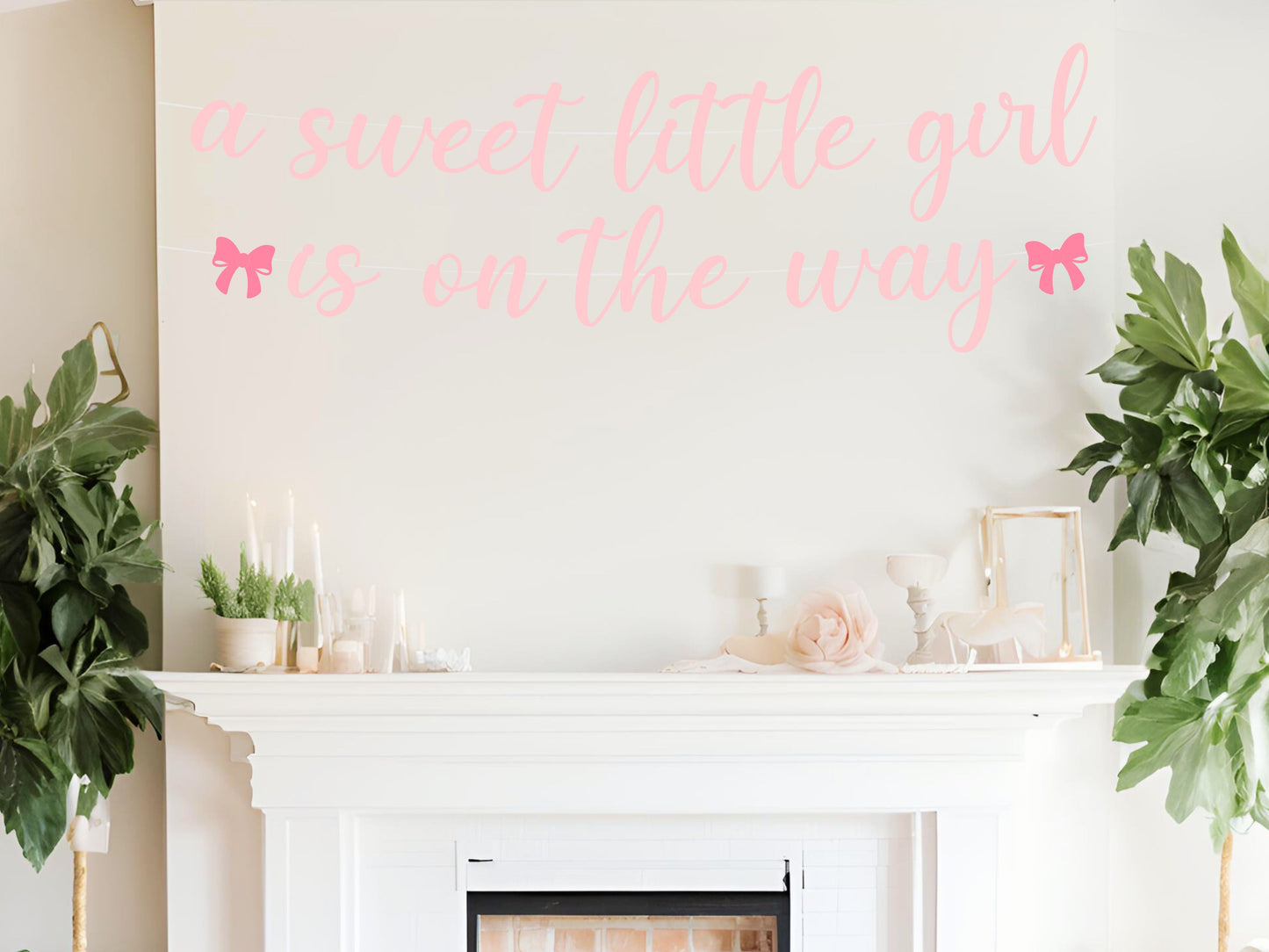A Sweet Little Girl Baby Shower Banner