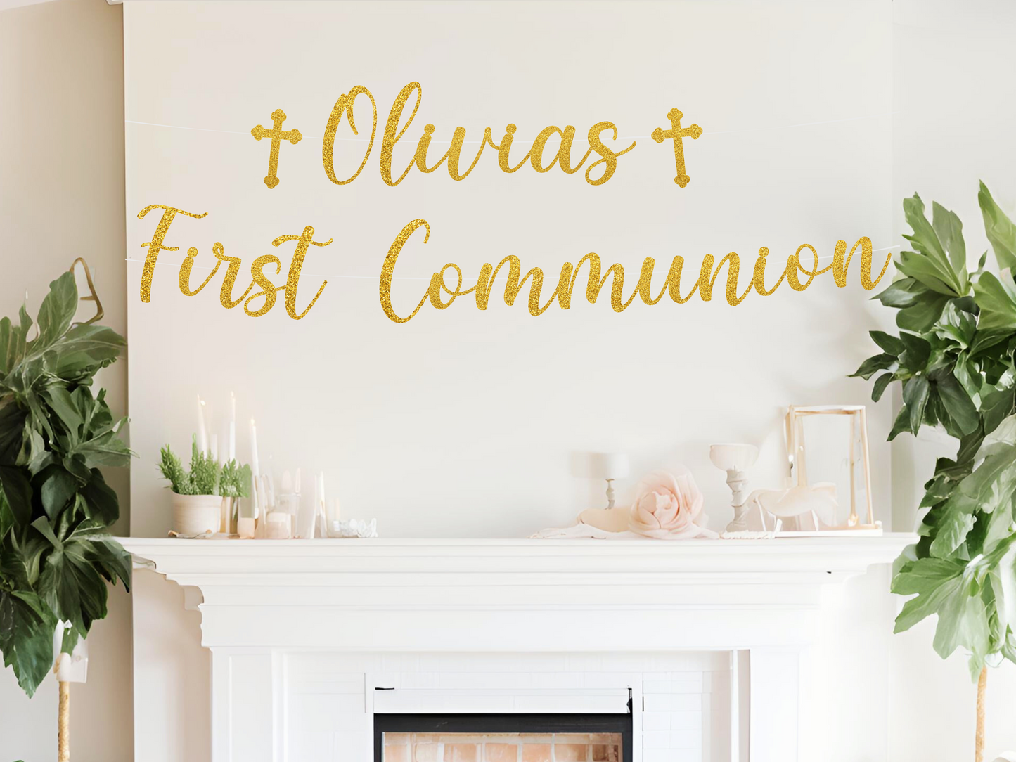 Personalized First Holy Communion Banner