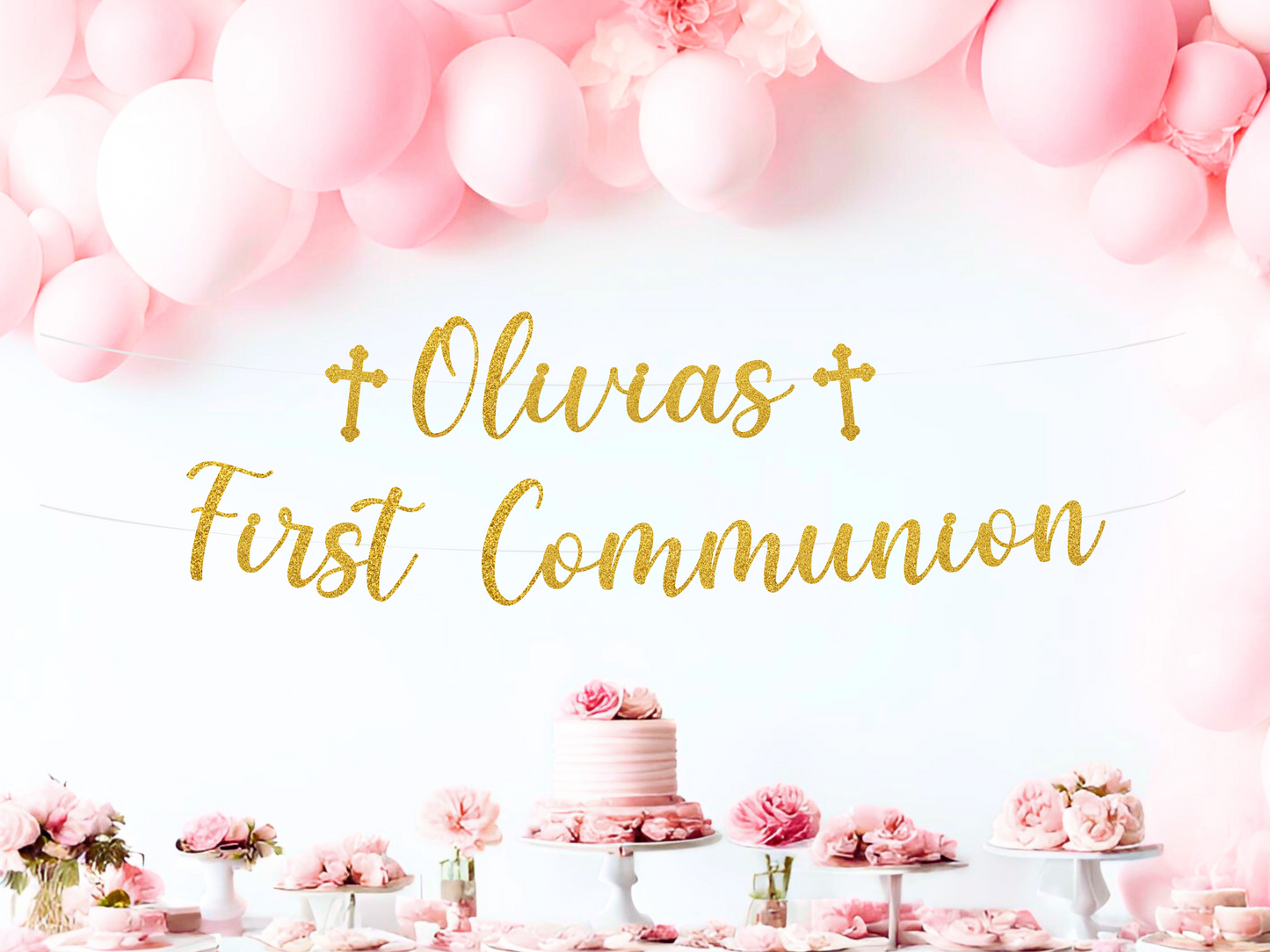 Personalized First Holy Communion Banner