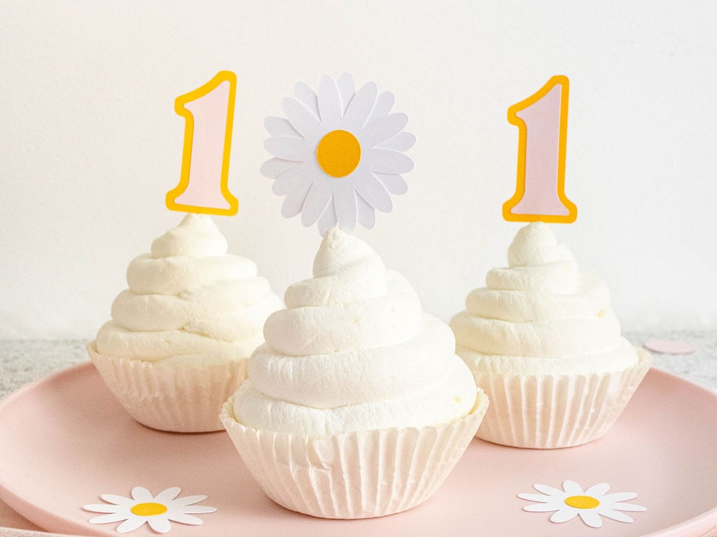 Daisy Cupcake Toppers