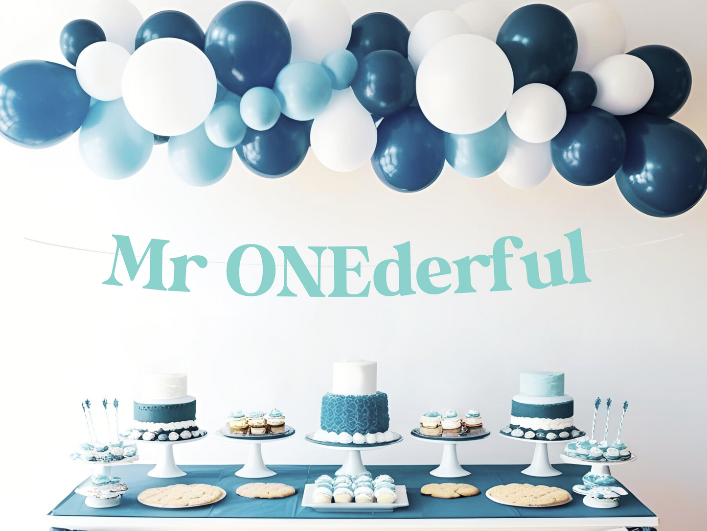Mr. Onederful First Birthday Banner