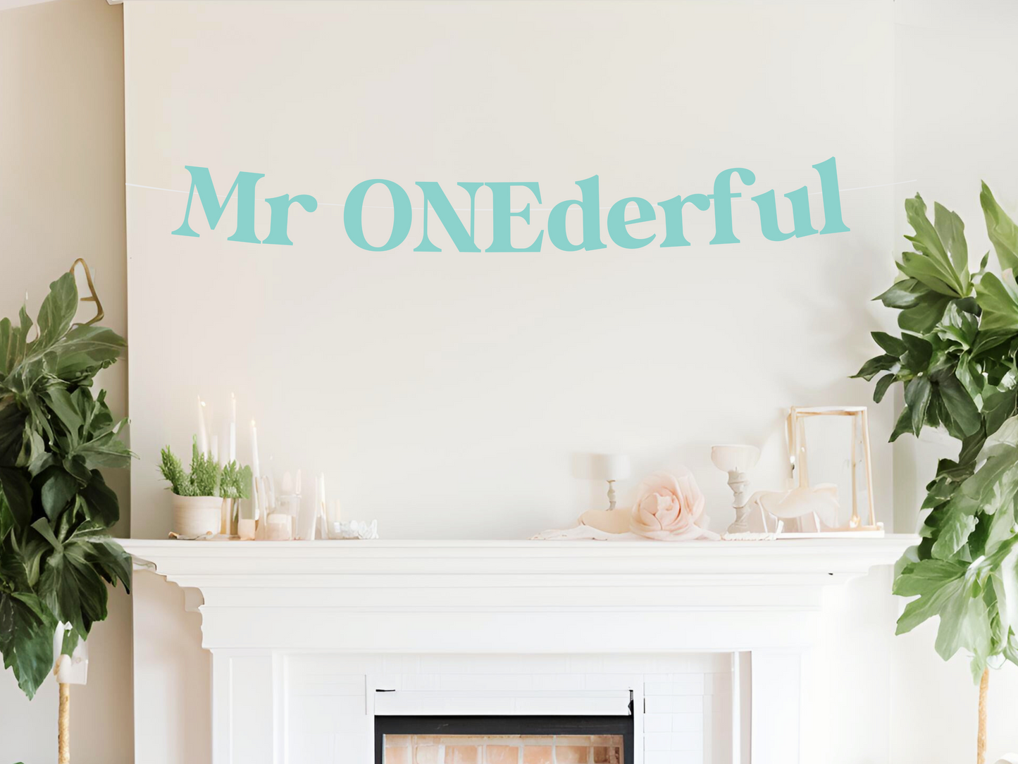 Mr. Onederful First Birthday Banner