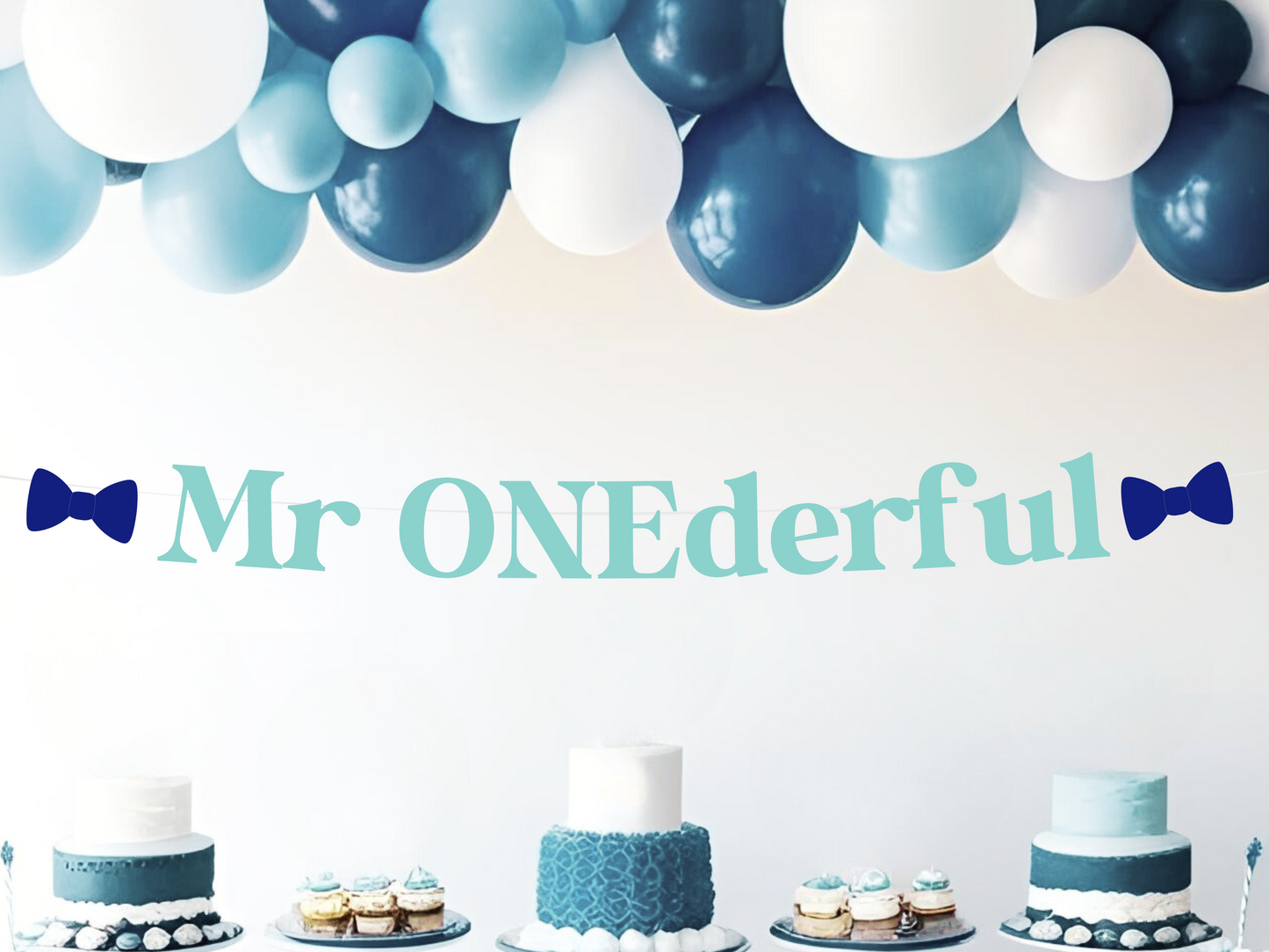 Mr. Onederful First Birthday Banner