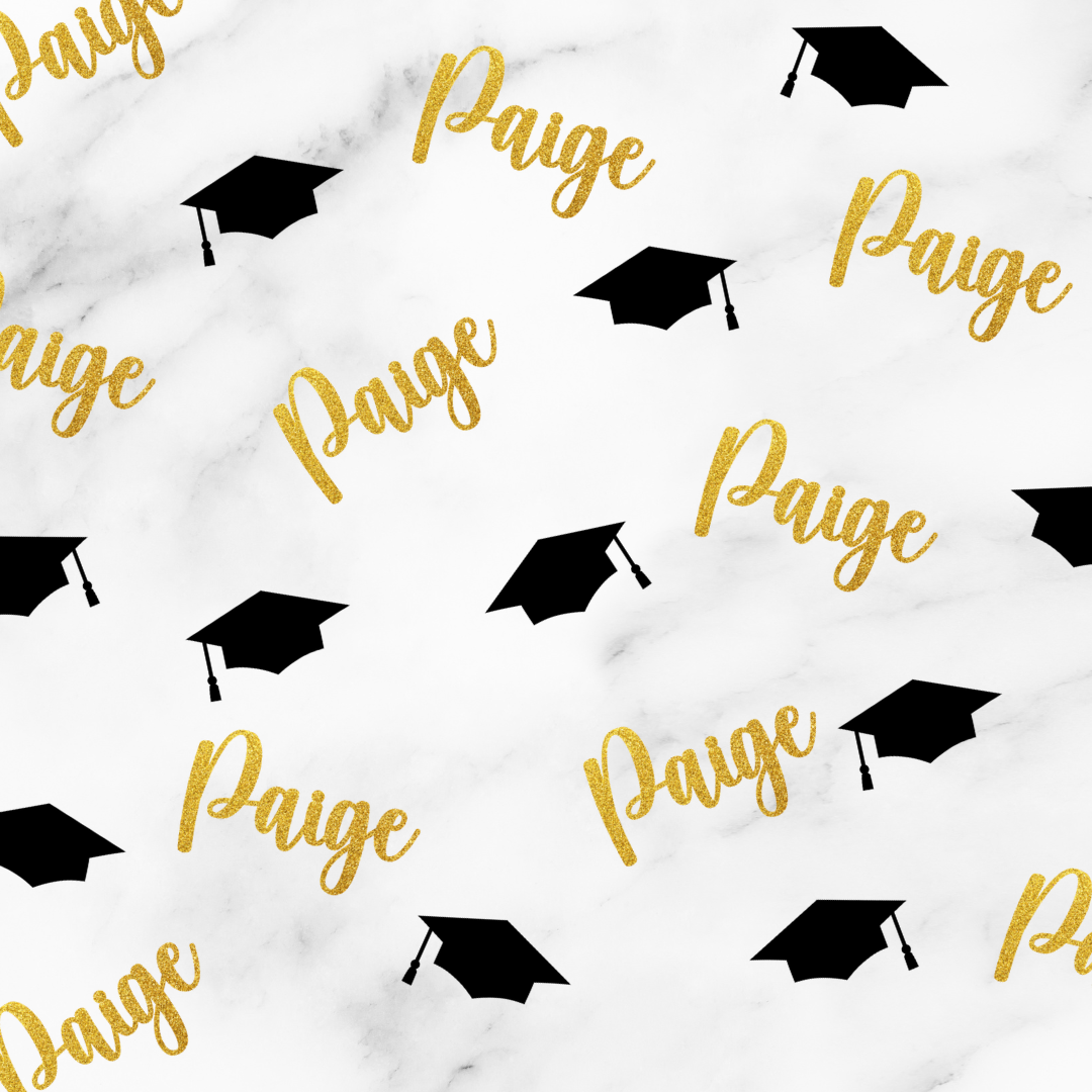 Personalized Name Graduation Confetti