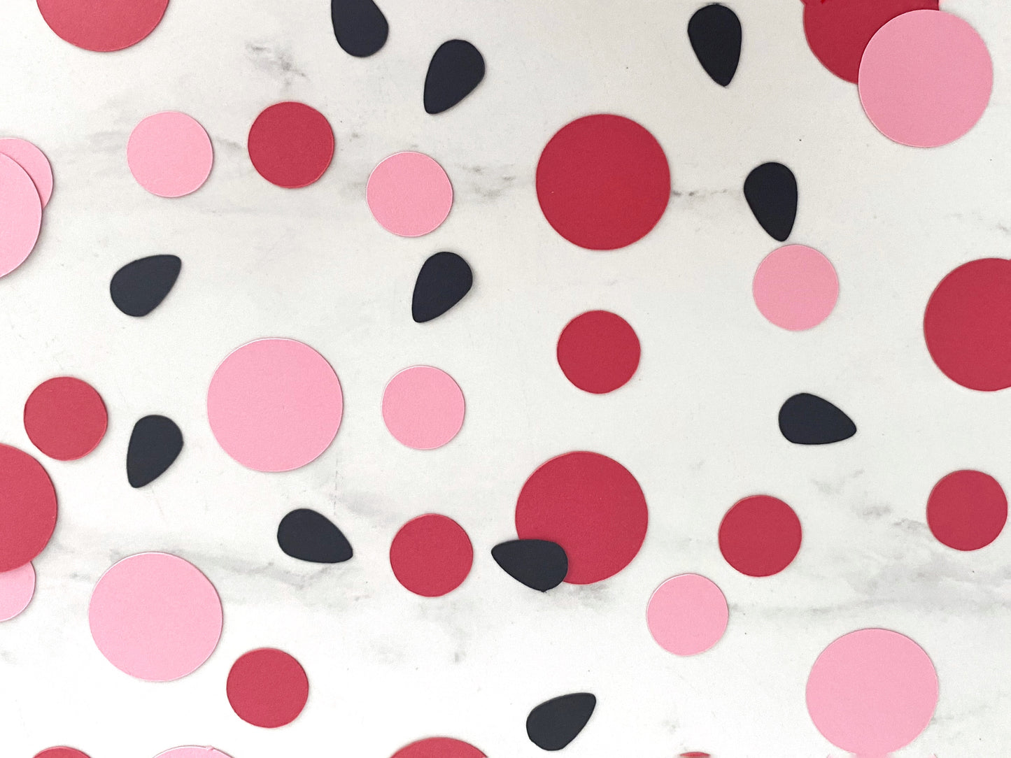Watermelon Confetti - Light Pink & Coral Red