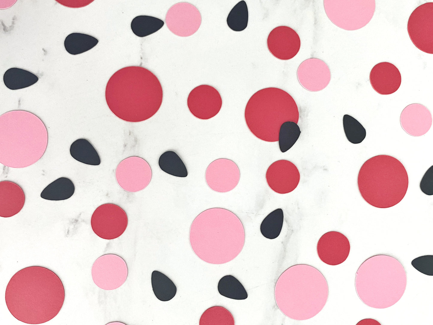 Watermelon Confetti - Light Pink & Coral Red