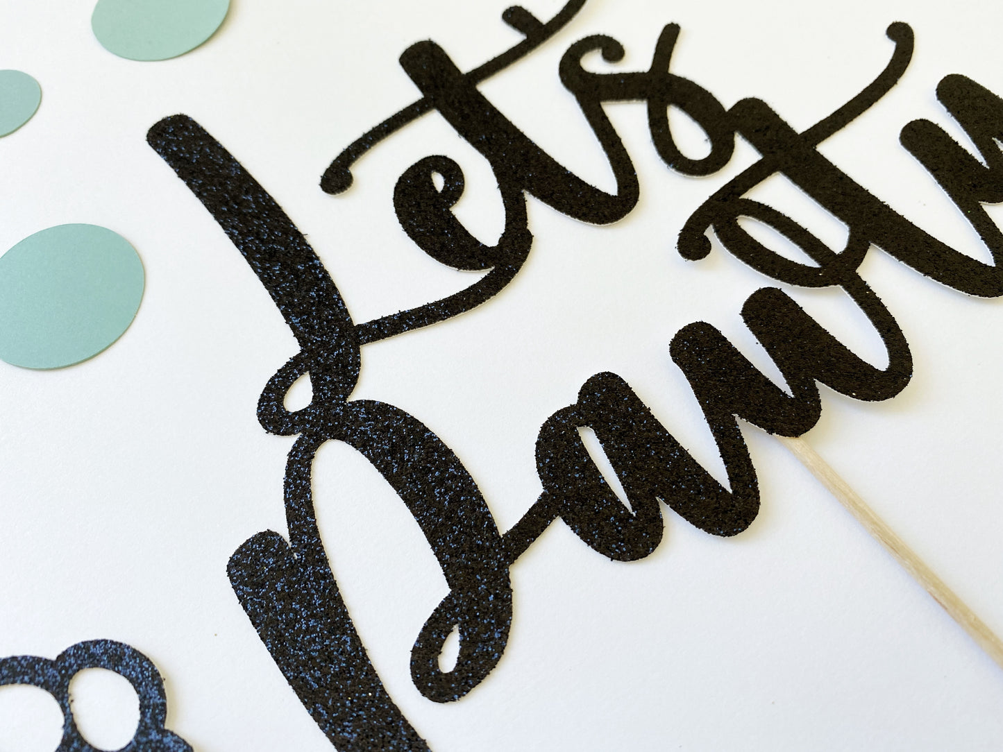 Let's Pawty Cake Topper