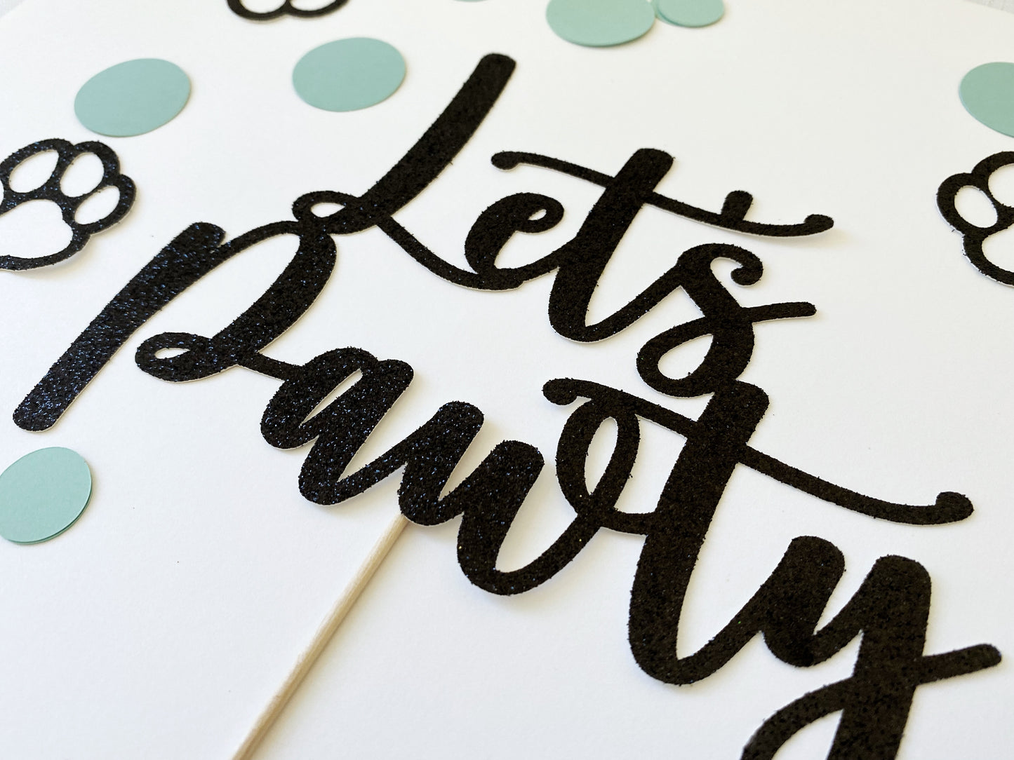 Let's Pawty Cake Topper