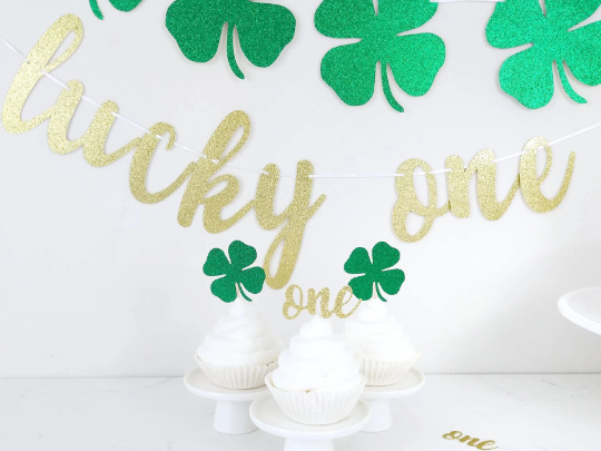 Lucky One Cupcake Toppers