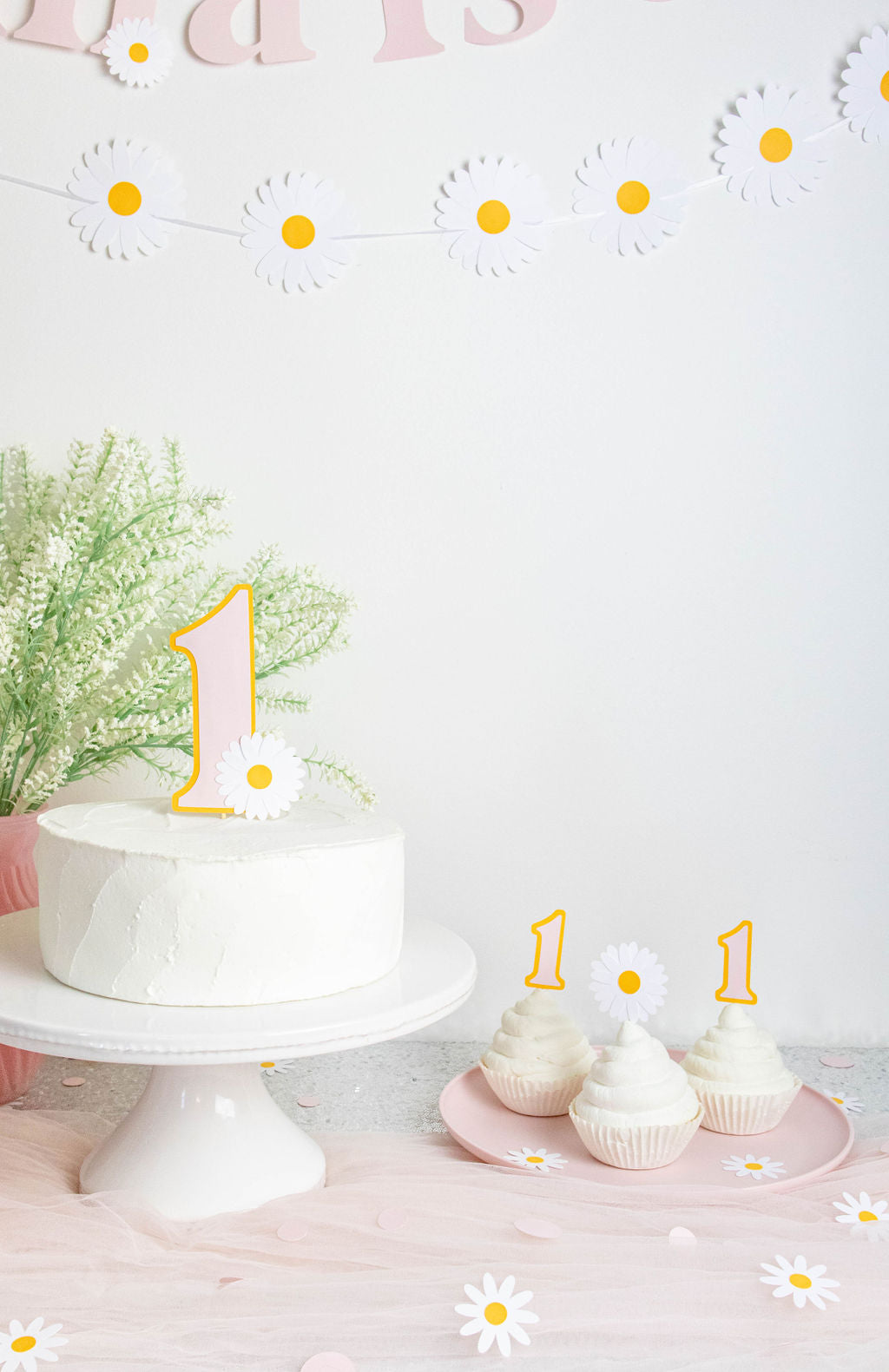 Daisy Cupcake Toppers